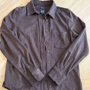 GAP Women’s Brown Suede Shirt